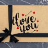 I Love You Temalı Ahşap Kutu & Sunumlu Kahve Fincanı, Renkli Mum, Işıklı Kalp, Kişiye Özel Fotoğraf Çerçevesi resmi