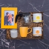 Fotoğraf Çerçevesi, Bitki Çayı, Kupa, Mum, Teapod  Hediye Kutusu resmi