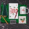 Noel Baba Yılbaşı Hediyesi Defter - Renkli Kupa - Kalem Hediye Seti resmi