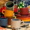 Pastel Renkli Çay Fincanı ve Çam Ağacı Yılbaşı Hediye Seti 02 resmi