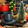 Pastel Renkli Çay Fincanı ve Çam Ağacı Yılbaşı Hediye Seti 04 resmi