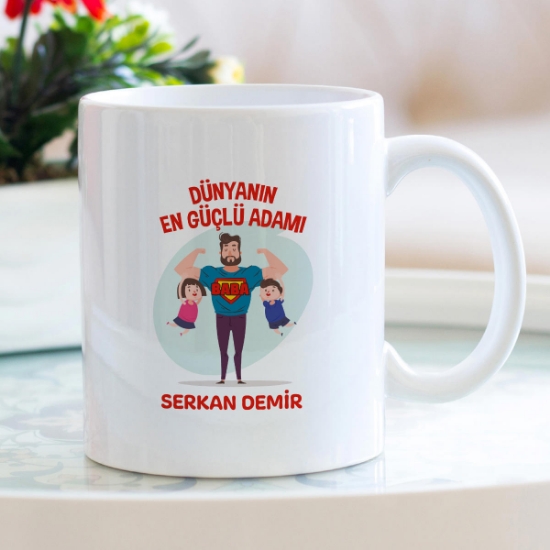Dünyanın En Güçlü Adamı Kupa Bardak resmi
