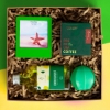 Yeşil Çerçeve ve Kolonyalı Hediye Kutusu resmi