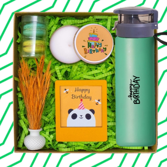 Suluk, Mum, Çerçeve Doğum Günü Hediye Kutusu resmi