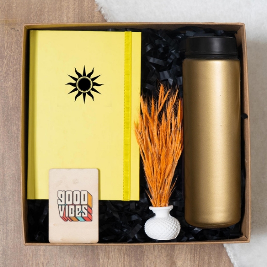 Termos, Çiçek, Defter, Magnet Hediye Kutusu resmi