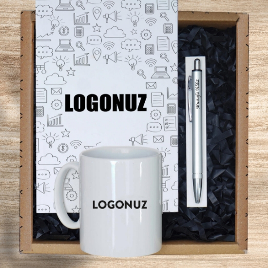 Kişiye Özel Kurumsal Hediye,  Kupa Bardak, Defter resmi
