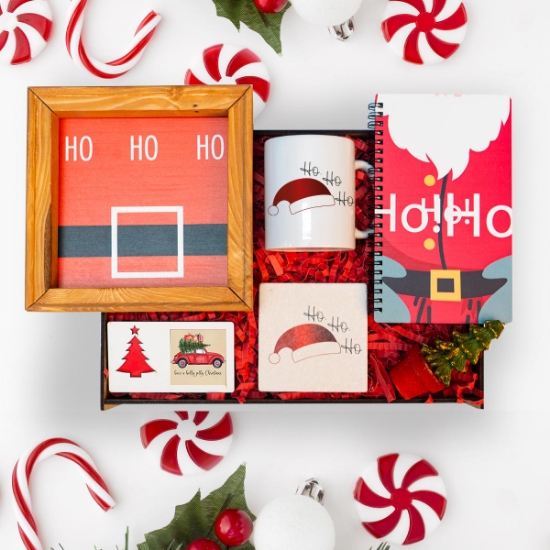 Kişiye Özel Yılbaşı Çerçeve, Kupa Bardak, Defter, Bardak Altı, Mum Hediye Set resmi