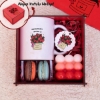 Renkli Ahşap Kutulu Mini Hediye Seti & Gülümsemeyi Unutma :)) resmi