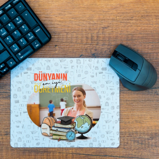 Öğretmenler Günü Kişiye Özel Fotoğraflı Mousepad resmi