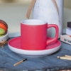 İkili Renkli Fincan, Dekoratif Mum, Aromalı Türk Kahvesi, Çiçek  resmi