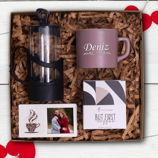 Kişiye Özel Fincan, Frenchpress, Filitre Kahve, Fotoğraf Çerçevesi resmi