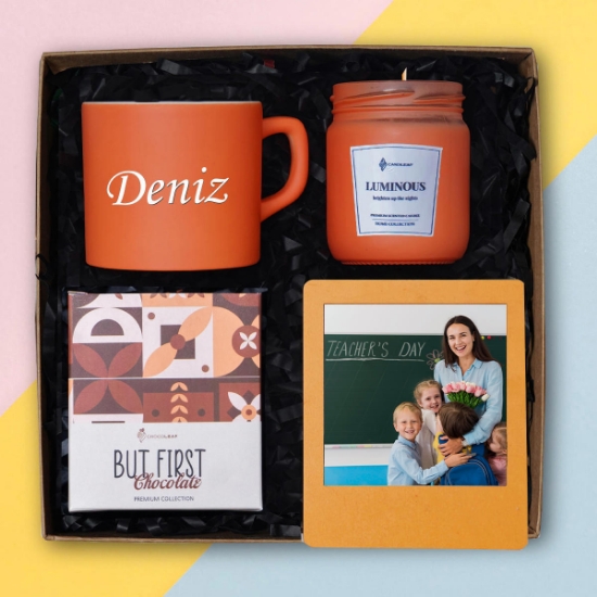 Kişiye Özel Nescafe Fincanı, Fotoğraf Çerçevesi, Sıcak Çıkolata, Kokulu Cam Mum resmi