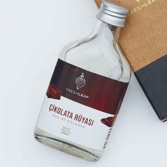 FRESHLEAF KOLONYA CAM ŞİŞE 200ML (ÇİKOLATA RÜYASI) resmi