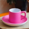 İsme Özel Pembe Fincan Seti, 200Ml Kolanya, Türk Kahvesi, Magnet, Biblo, Hediye Seti resmi