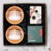 2 Ad Yaldızlı Fincan, Türk Kahvesi, Magnet Hediye Set, resmi