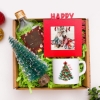 Yılbaşı Hediye Seti & Kişiye Özel Happy New Year Fotoğraf Çerçevesi, Çam Ağacı, Fincan, Kolonya resmi