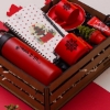 Yeni Yıl Yılbaşı Hediye Seti & Cam Suluk, Türk Kahvesi, Çay / Nescafe  Fincanı, Defter, Kalem, Mum, El Kremi