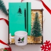 Yeni Yıl Yılbaşı Hediye Seti & Defter, Kalem, T-Kulp Fincan, Çam Ağacı resmi