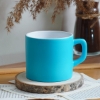  Açık Mavi Renkli İçim Seti, Matara, Kupa Bardak, Nescafe Fincanı, Kahve Fincanı, 2Ad Kahve resmi