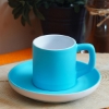  Açık Mavi Renkli İçim Seti, Matara, Kupa Bardak, Nescafe Fincanı, Kahve Fincanı, 2Ad Kahve resmi