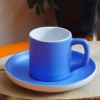 Leylak Mavi Renkli İçim Seti, Matara, Kupa Bardak, Nescafe Fincanı, Kahve Fincanı, 2Ad Kahve resmi