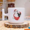 Yılbaşı , Yeni Yıl Hediye Seti Frenchpress, Fincan, Makyaj Çantası, Mum, resmi