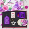 8 Mart Kadınlar Günü Premium Hediye Seti & Dekoratif Ahşap Kutu, Fincan, Kahve,  Kolonya, Mum, Anahtarlık resmi