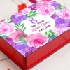 8 Mart Kadınlar Günü Premium Hediye Seti & Dekoratif Ahşap Kutu, Fincan, Kahve,  Kolonya, Mum, Anahtarlık resmi