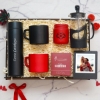 Sevgiliye Premium Hediye Seti, Termos, 2 Ad Fincan, French Press, Mum, Çerçeve, Filtre Kahve resmi