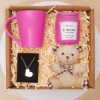 Pembe Kupa Bardak, Kolye, Dekoratif Mum, Peluş Anahtarlık resmi