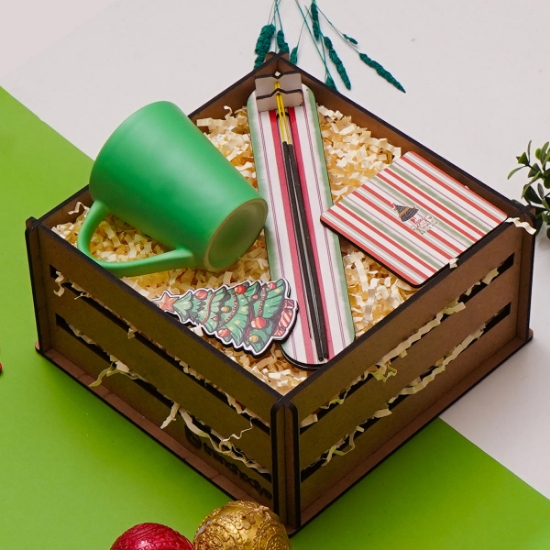Yeni Yıl Yılbaşı Hediye Seti & Kupa Bardak, Magnet, Tütsü, Bardak Altı resmi