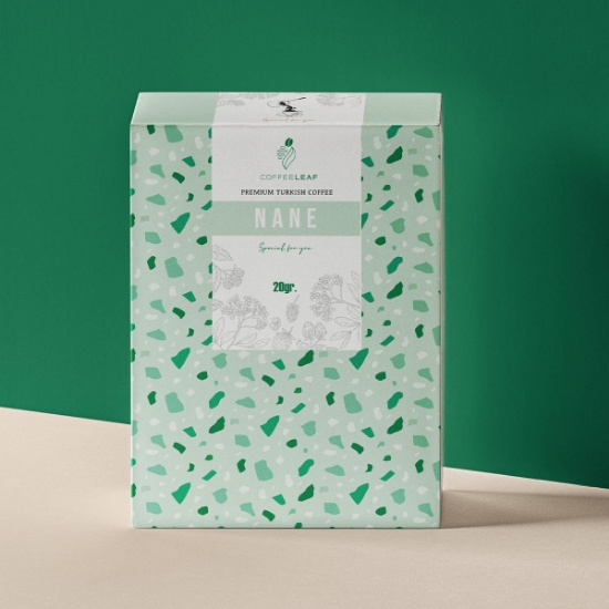 Coffeleaf Bristrol Kutulu  Aromalı Türk Kahvesi 20Gr - Nane resmi