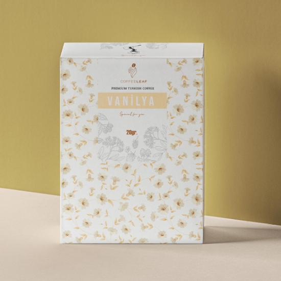 Coffeleaf Bristrol Kutulu  Aromalı Türk Kahvesi 20Gr - Vanilya resmi