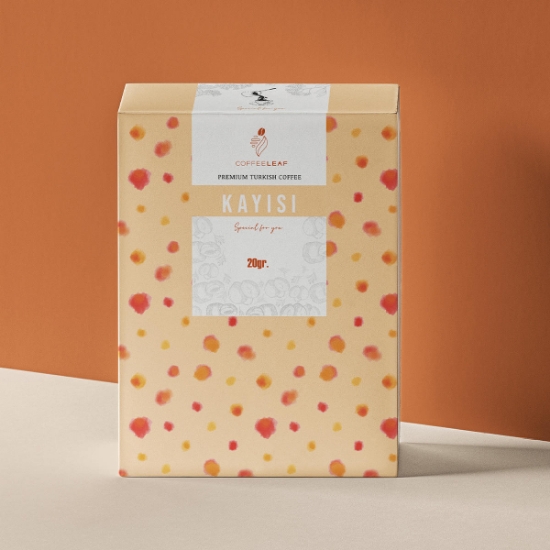 Coffeleaf Bristrol Kutulu  Aromalı Türk Kahvesi 20Gr - Kayısı resmi