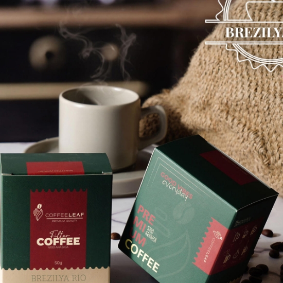Coffeeleaf Bristrol Kutulu Filtre Kahve 50Gr - Brezilya resmi