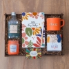 Hediye Kutusu & Defter, Roller Kalem, Cam Mum, 200ML Kolonya,Nescafe Fincanı resmi