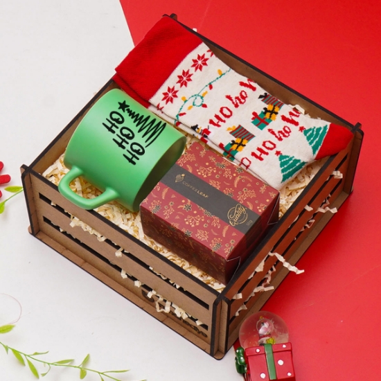 2026 Yılbaşı Yeni Yıl Hediye Seti Fincan, Filtre Kahve, Çorap resmi