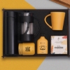 Premium Hediye Seti & Dereceli Termos, Mum, Kolonya, Kupa Bardak, French Press, Filtre Kahve resmi
