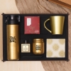 Premium Gold Hediye Seti - Matara, Ortam Kokusu, Mum, Kupa & Taş Bardak Altlığı, Filtre Kahve resmi