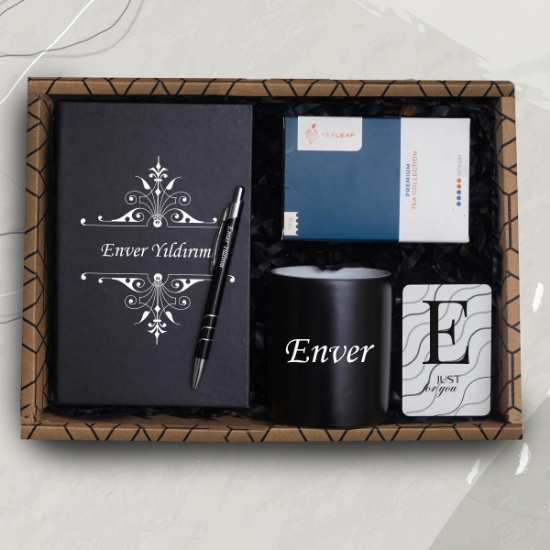 Kişiye Özel Kupa, Defter, Kalem, Bitki Çayı, Magnet Hediye Setii resmi