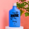 Kişiye Özel Ahşap Standlı Fotoğraflı Çerçeve & Mavi Renkli  Freshleaf 200ML Kolonya