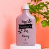 Kişiye Özel Ahşap Standlı Fotoğraflı Çerçeve & Sütlü Kahve Renkli  Freshleaf 200ML Kolonya