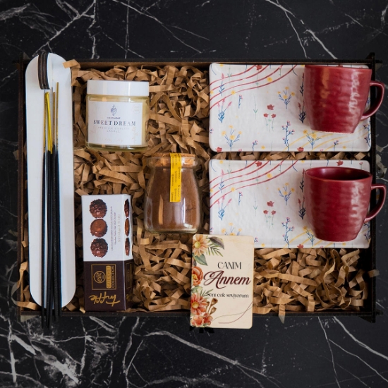 Tütsü, Fincan, Kahve, Çikolata, Mum Hediye Set resmi