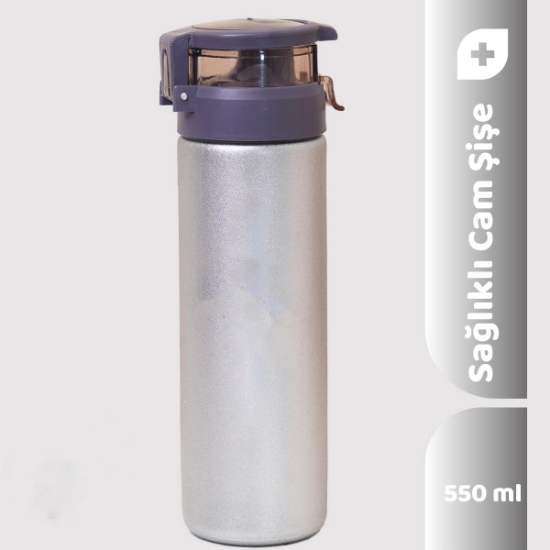 Seraclass Cam Suluk 550Ml - Gümüş resmi