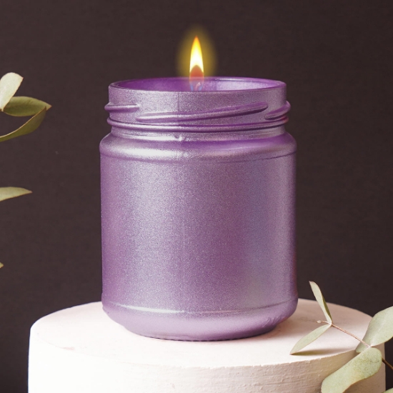Candleaf Cam Mum Pırlanta - Mor resmi