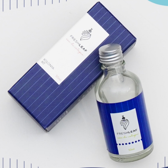 Freshleaf Cam Şişe Kolonya 50ml - Buz Ferahlığı
