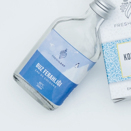 Freshleaf Cam Şişe Kolonya 200ml - Buz Ferahlığı