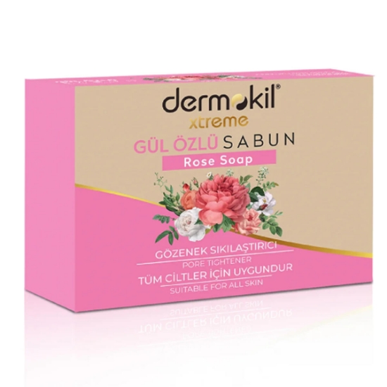 Dermokil Xtreme Gül Özlü Katı Doğal Sabun 100 gr resmi