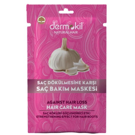 Vegan Saç Bakım Maskesi Kil Ve Sarımsak Güçlendirici Etkisi Saç Dökülmelerine Karşı 35 Ml Natural