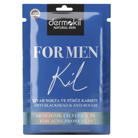 Dermokil For Men Siyah Nokta Ve Sivilcelere Karşı Yüz Maskesi 15 Ml Natural